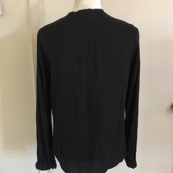 Excellent Condition Diane Von Furstenberg Black Silk Blouse - Picture 7 of 11